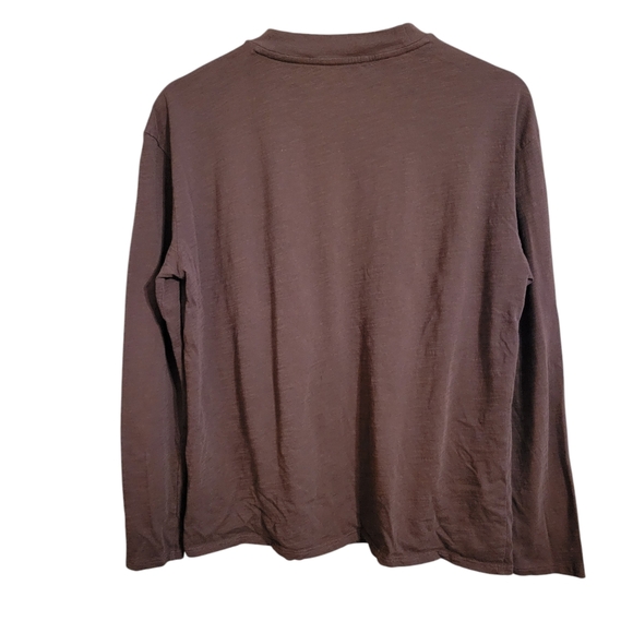 Garnet Hill Brown Organic Pima Cotton Top - Picture 5 of 7